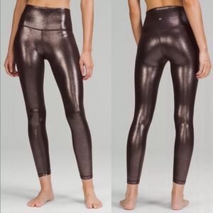 Lululemon Brown Metallic Leggings